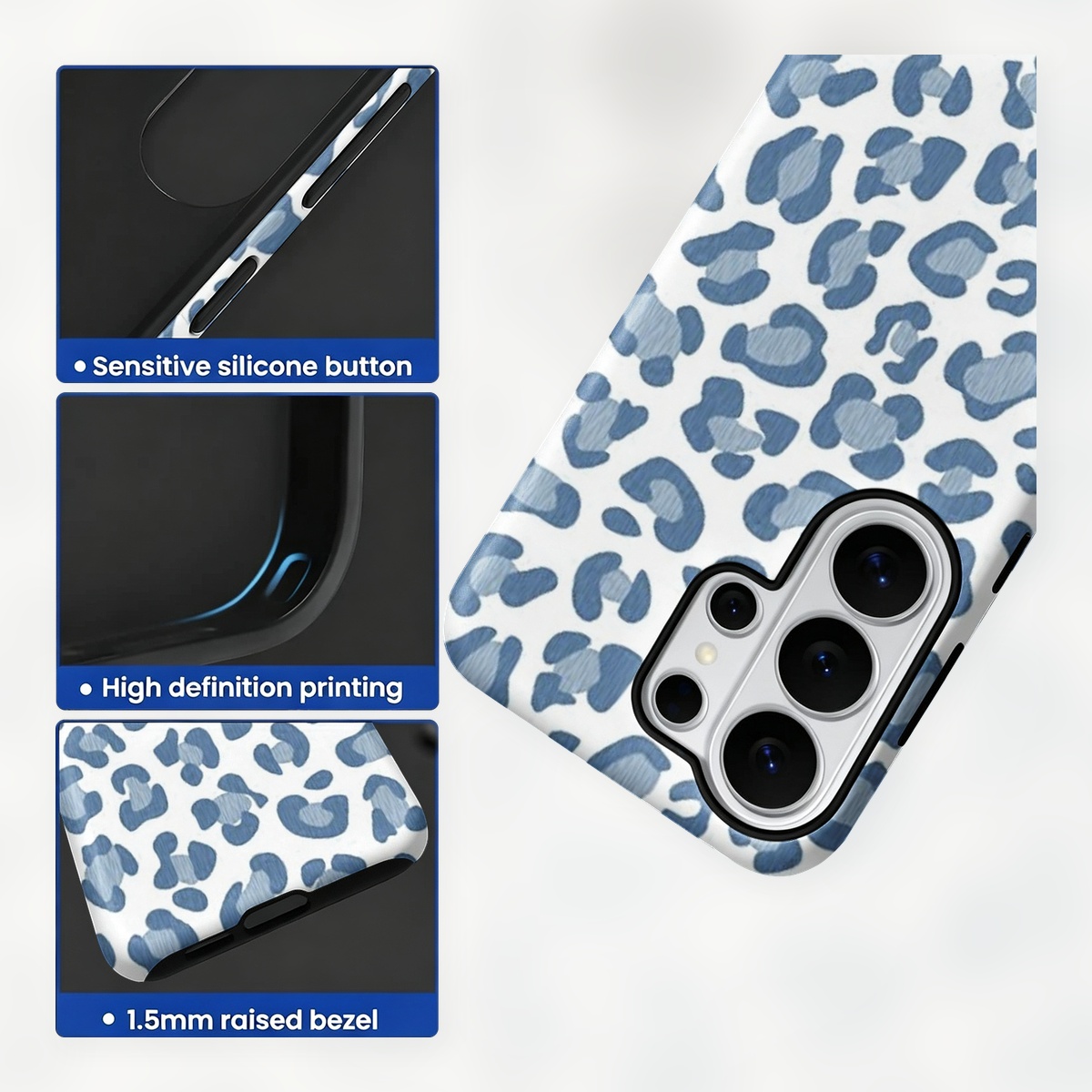 Blue Leopard Print 2-in-1 Dual - đánh giá và giá Samsung Galaxy S24
