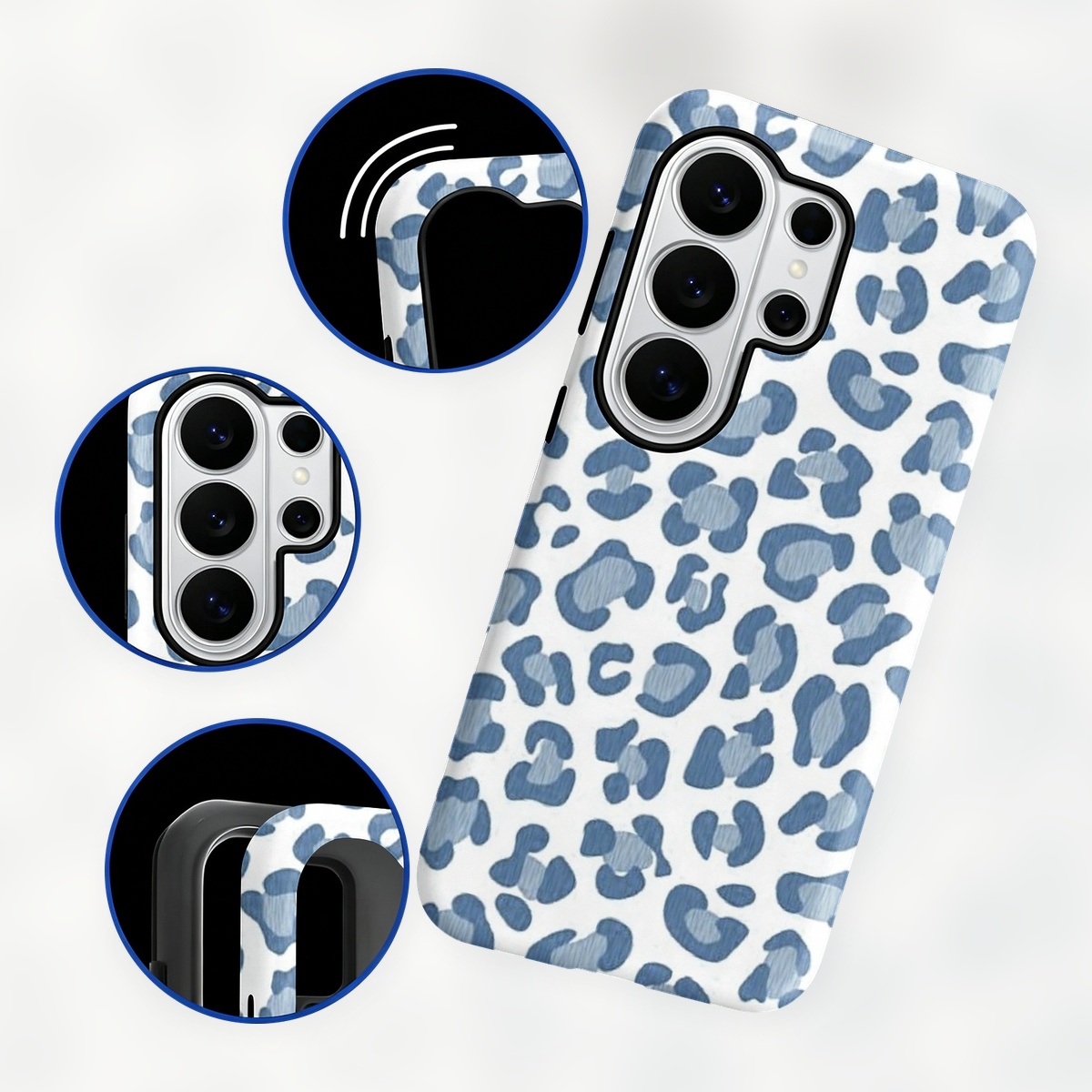 Blue Leopard Print 2-in-1 Dual - đánh giá và giá Samsung Galaxy S24