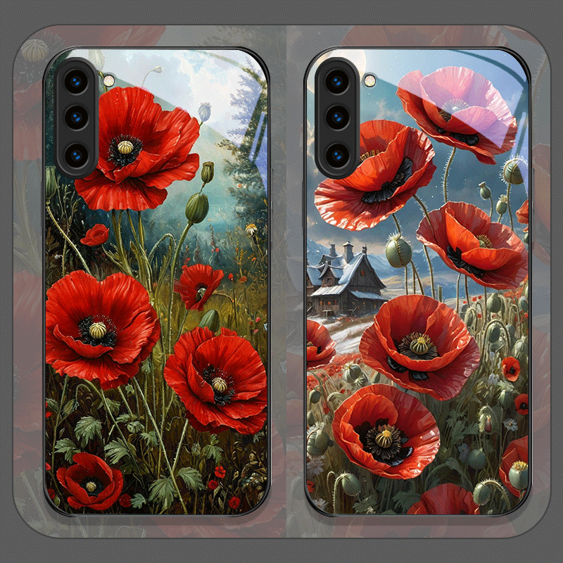 Retro Poppy Flower Bloom Hot R - đánh giá và giá Samsung Galaxy S24