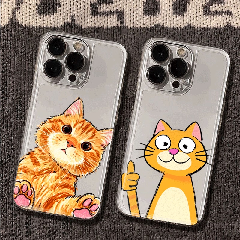 Cute Cartoon Orange Cat Phone  - đánh giá và giá Xiaomi Redmi Note 13